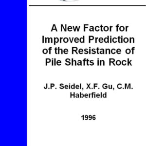 A New Factor for Improved Prediction of the Resistance of Pile Shafts in Rock