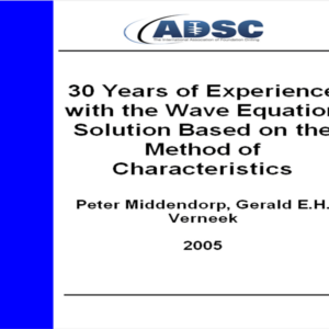 30 Years of Experience with the Wave Equation Solution Based on the Method of Characteristics